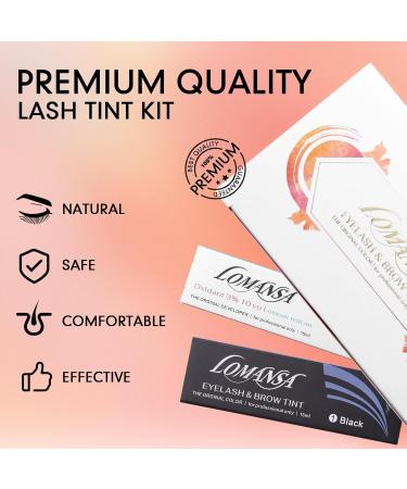 Lash Tint Eyelash Tint Kit - Professional Natural Black Color for Salon & Home Use | 30 Applications - Buy Online on GoSupps.com