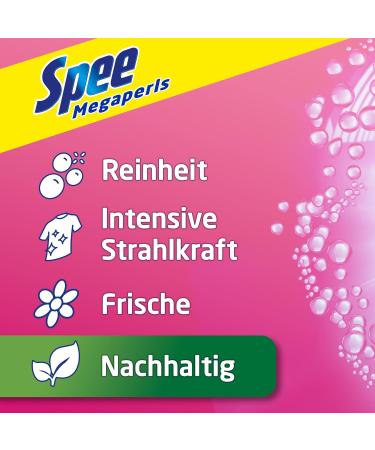 Spee Megaperls Color Washing Powder - 19 Wash Loads 4+1 Formula for Purity & Freshness Eco-Friendly Detergent (1.14 kg) - Buy Online on GoSupps.com
