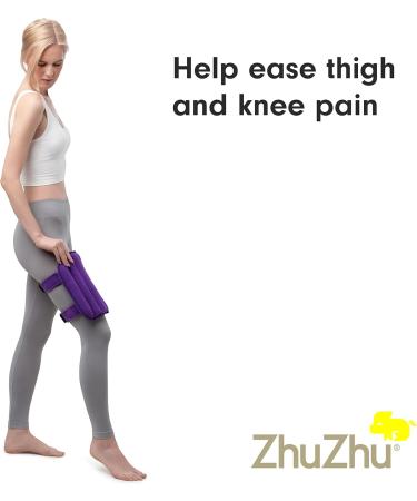 Zhu-Zhu Multiuse Heat Pad - Microwavable Lavender Wheat Bag - Purple Fleece Microwave Pack with Straps - Buy Online on GoSupps.com