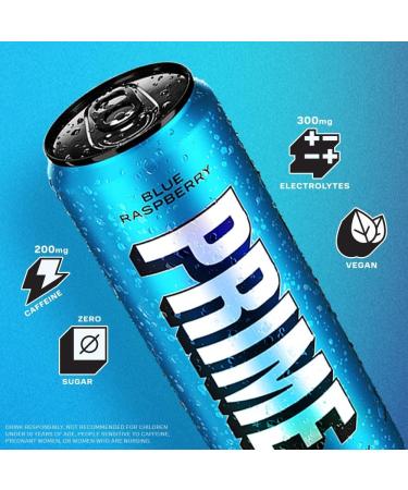  Bier Logan Paul & KSI Blue Raspberry 12-pack of hydrating sports drinks vegan gluten-free no added sugar 330 ml - Buy Online on GoSupps.com