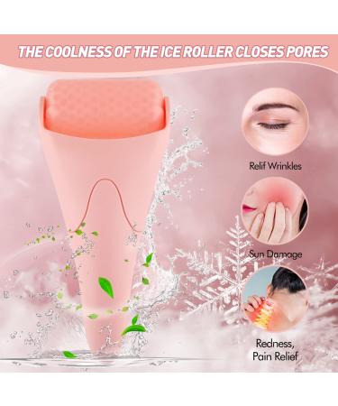 Fronnor Ice Roller for Face & Eyes - Gift Idea for Mother's Day, Reduces Wrinkles & Puffiness, Therapeutic Cooling Massager (Pink) - Buy Online on GoSupps.com