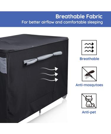 Minnebaby Darkening Cover for Pack N Play - Breathable Travel Crib Shade for Improved Baby Sleep - Buy Online on GoSupps.com