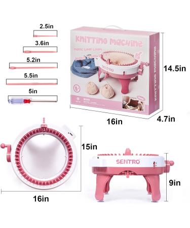 48 Needle Smart Knitting Machine with Row Counter - DIY Knit Loom Kit for Hats, Scarves, Gloves, Socks - Adults & Kids - Buy Online on GoSupps.com