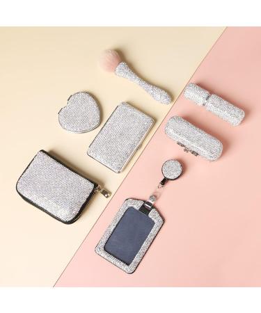 AsAlways Shiny Rhinestone Portable Makeup Brush Bling Crystal Professional Face Cosmetics Blending Liquid Foundation Powder Concealer Beauty Tool(Silver) - Buy Online on GoSupps.com