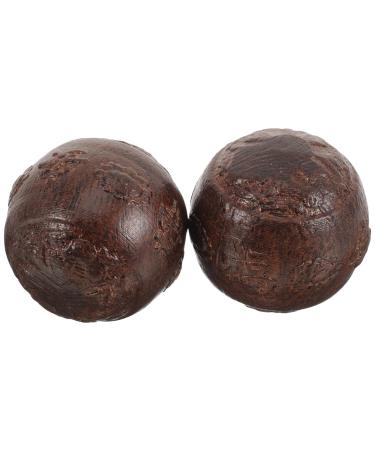 Ipetboom 1 pair of decorative handballs Decompression toy Kegelball Hand massage ball Stress exercise balls Baoding balls train hand surface massage ball. Small ball older wood