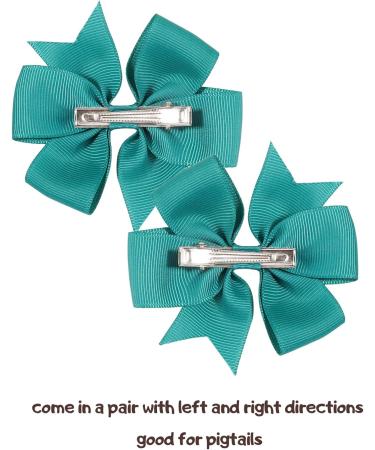 60pcs 3 Baby Girls Hair Bows Alligator Clips - Grosgrain Ribbon Barrettes for Kids & Teens - Solid Colors - Perfect Gift Set - Buy Online on GoSupps.com