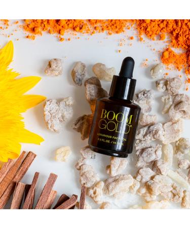 BOOM! by Cindy Joseph Gold Facial Oil - Organic Lightweight Hydration for Delicate Skin - Buy Online on GoSupps.com