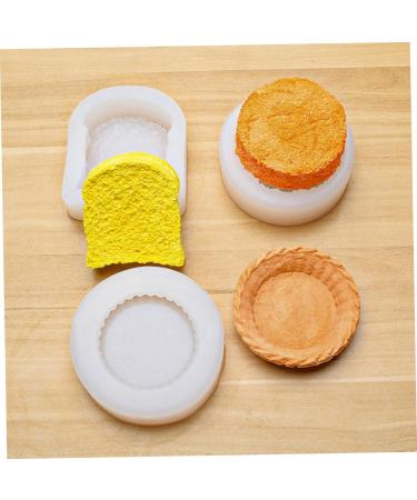 2pcs Cake Mold Silicone Bread Loaf Pan Mini Silicone Molds Silicone Baking Cups Muffin Ice Cream Candy Candle Molds Egg Tart Molds Mousse Chocolate Accessories Silica Gel White White 9X8X2.6CM - Buy Online on GoSupps.com