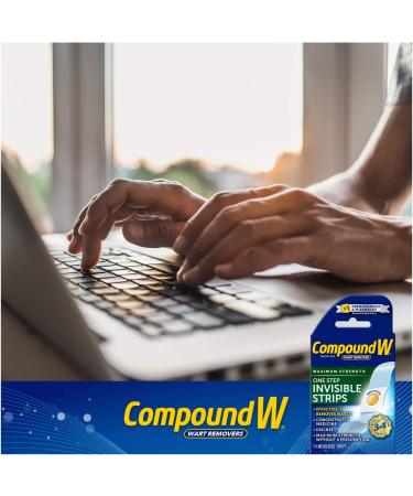 Compound W Maximum Strength Wart Remover Strips - 2 Pack (14 CT) | Invisible & Effective - Buy Online on GoSupps.com
