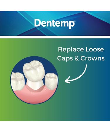 Dentemp Recap-It Cap and Crown Repair Dental Kit - Fast Acting Formula Cement for Loose Caps (Pack of 3) - Temporary Cement for Crown and Bridge - Buy Online on GoSupps.com