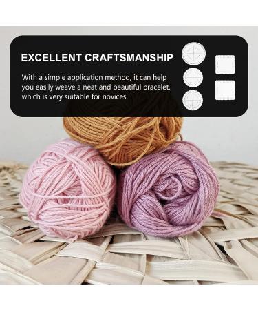 5pcs Plate Braided Disc Handmade Knitting Fine Thread Kit - Kumihimo Braiding Supplies 1.5X13CM - Buy Online on GoSupps.com