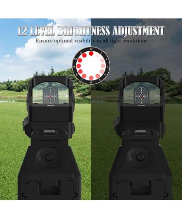Kalkal Red Dot Sight 2 MOA Reflex Scope for 21mm Picatinny Rail | 12 Brightness Settings | Waterproof | Shake Awake | Red Dot Optics - Buy Online on GoSupps.com
