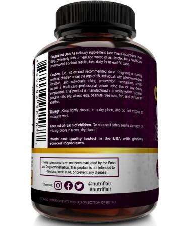NutriFlair Multi Collagen Peptides 2250mg 90 Capsules - Type I II III V X - Collagen Supplements Complex Powder Pills for Women and Men - Hydrolyzed Protein Healthy Hair Skin Nails - Non-GMO - Buy Online on GoSupps.com