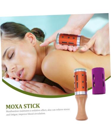 JECOMPRIS 3ST Moxibustion Rod Face Massage Device - MOXA Roller & Moxa-Stick Scooter for Body Therapy | 3 Colors 15x4.5cm 3PCs - Buy Online on GoSupps.com