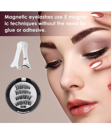 Magnetic Eyelashes With Tweezers - Natural Long Lasting False Eyelash 3D Cat Eye Magnetic Lashes Kit Lightweight & Sweatproof False Eyelashes No Glue Needed Easy To Wear And Reusable - Buy Online on GoSupps.com