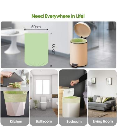 Compostable Garbage Bags 20L | 100 Counts Organic Waste Bags for Food & Garden | Thick Degradable 4-6 Gallon Household & Pet Waste Disposal - Buy Online on GoSupps.com