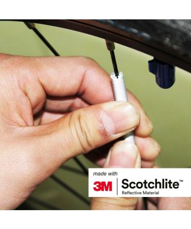 Salzmann 3M Spoke Reflectors for Bicycles - 72 Silver Pieces | High Visibility with 3M Scotchlite - Buy Online on GoSupps.com
