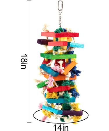 MEWTOGO Extra Large Bird Parrot Toys for African Grey, Macaws, and Amazon Parrots - Buy Online on GoSupps.com