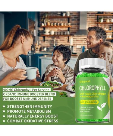 Chlorophyll Gummies with Black Seed Oil, Moringa, Probiotic for Body Odor, Digestion, Skin, Hair, and Immunity Support - Adults Kids Women Men, 60 Apple Flavored Gummies Apple 60 Count (Pack of 1) - Buy Online on GoSupps.com