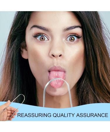 5-in-1 Tongue Cleaner & Scraper | Stainless Steel Tongue Claser for Fresh Breath | Combat Bad Breath Effectively - Buy Online on GoSupps.com