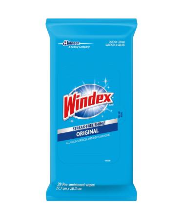 Windex Glass and Multi-Surface Cleaning Wipes, 28 Count - Pack of 3 (84 Total Wipes) 3 Pack Wipes