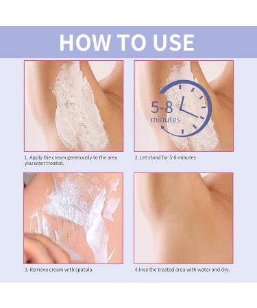 Hair Removal Cream Intimate Painless Hair Remover Painless Flawless Depilatory Cream for Sensitive Skin - Depilatory Cream for Private Areas Pubic Body And Underarms Hair Removal Cream for Women - Buy Online on GoSupps.com