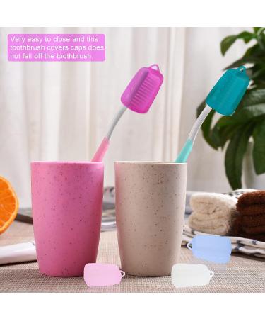 10-Pack Silicone Toothbrush Covers - Portable Caps for Home, Travel & Outdoor Use - Buy Online on GoSupps.com