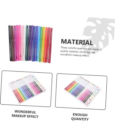 Didiseaon 18pcs Eyeliner Cosmetics Tools Colorful Eye Line Pencils Makeup Accessories Woman Makeup Tools Cosmetics Eye Line Pencils - Buy Online on GoSupps.com