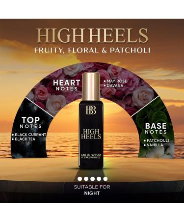 Bergamot Beaute Luxury Women Long Lasting Eau de Parfum Gift Set | My Day Be Mine High Heels One Love Perfume Combo Pack of 4 x 20 ml 2.70 FL.OZ - Buy Online on GoSupps.com