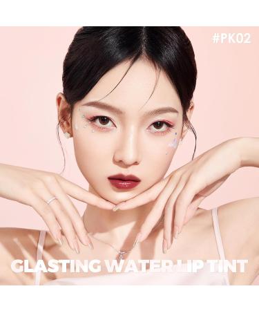 FOCALLURE Glasting Water Lip Tint - Non-Sticky Long Lasting Liquid Lipstick | 16 Vivid Colors & Glossy Finish for Daily Use | High Shine Lipgloss PK02 - Shop Internationally - Buy Online on GoSupps.com