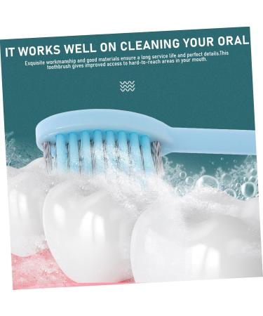 Homsfou 4-Piece Toothbrush Gift Set | Ortho Clean Toothbrush Mini Clamp & Dental Floss - Blue - Buy Online on GoSupps.com