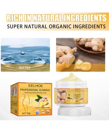 Buy Ginger Fat Burning Cream - Anti-Cellulite Slimming & Weight Loss Cream for Belly | Soothing Relaxing Tightening Formula - Buy Online on GoSupps.com