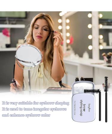 MISOYER Eyebrow Wax Feathery Brows Transparent Makeup Soap Waterproof Clear Eyebrow Wax Solipour Styling Kit for Women - Buy Online on GoSupps.com