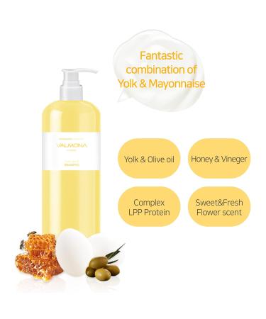 Valmona Egg Deep Nutrition Conditioner 16.23 Fl oz - Moisturizing Honey & Olive Oil Formula for Dry Damaged Hair - Buy Online on GoSupps.com
