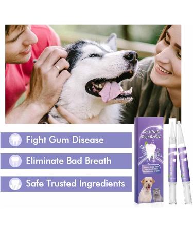 Pet Breath Freshener Gel Care Cleaner Pet Oral Restorative Gel Pet Oral Repair Gel for Dogs Pet Teeth Repairing Targets Tartars-Without Brushing Pet Teeth Whitening 4PCS - Buy Online on GoSupps.com