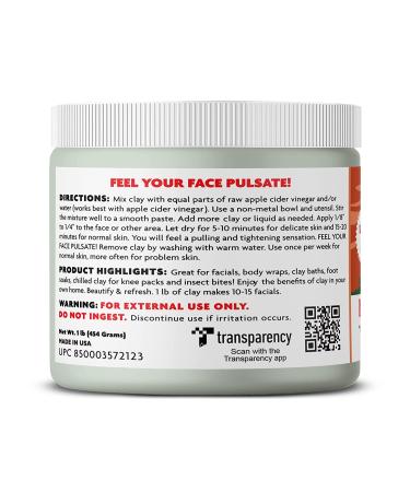 Aztec Secret Indian Healing Clay 1 lb - Deep Pore Cleansing Mask | 100% Natural Bentonite Clay - Buy Online on GoSupps.com