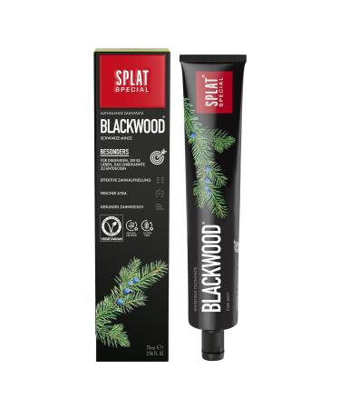 SPLAT SPLAT Blackwood Activated Charcoal Whitening Toothpaste | Suitable for Vegetarians SLES Free 75g