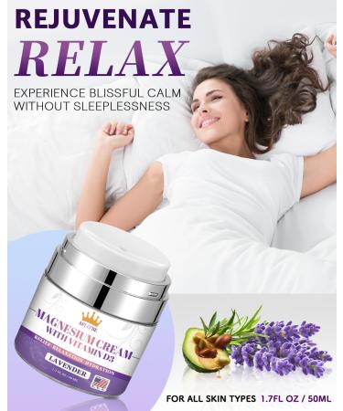 5-In-1 Magnesium Cream-Magnesium Lotion for Sleep Soothing Discomfort Moisturing&Hydrating with Lavender Vitamin D3 Chamomile Suitable for Youth & Adults All Skin Types (1.7 FL OZ) 1.7 Fl Oz (Pack of 1) - Buy Online on GoSupps.com