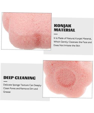 FRCOLOR The Flowers Cleansing Sponge Shell Plant face Cleansing Sponge Sponge exfoliating Sponge for face Sector Round Dry Puff Flower Shape Drop Shape - Buy Online on GoSupps.com