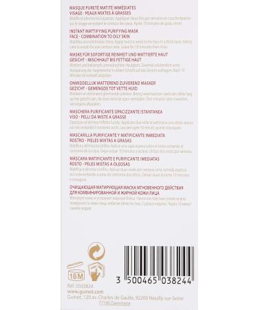 Guinot Masque Pur Equilibre - Purifying Mask (50 ml) | Best Skincare for Oily Skin - International Shipping Available - Buy Online on GoSupps.com