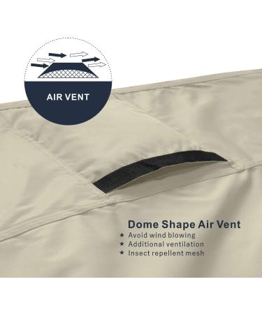 Explore Land 600D Waterproof Golf Cart Cover - Universal Fit for 2 Passenger Golf Carts - Light Tan - Buy Online on GoSupps.com