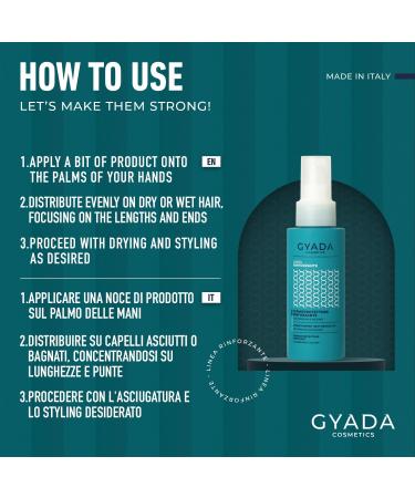 GYADA COSMETICS Protecteur de chaleur fortifiant la spiruline et l AQ-SAVE Protecteur de chaleur pour cheveux action restructurante pour cheveux hydrat s 100 ml - Buy Online on GoSupps.com