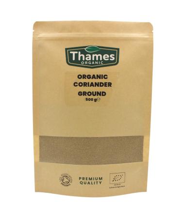 Organic Coriander Ground-Certified Organic Non-GMO Vegan No Additives No Preservatives Resealable Bag by Thames Organic 500g 500 g (Pack of 1) - Buy Online on GoSupps.com