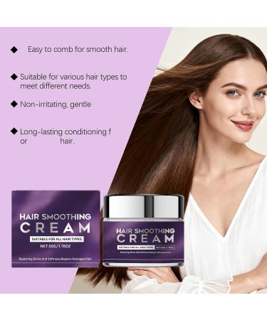 WRANBAO Hair smoothing cream keratin treatment for frizz control and natural suppleness the straightening cream provides shine and combability makes hair soft and shiny 50 g 7 pieces 7 pieces - Buy Online on GoSupps.com