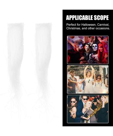 Holibanna 6 Pairs Santa Claus Fake Eyebrows Costume Santa White Eyebrow Realistic Facial Hair Eyebrows Fake Beard Costume - Buy Online on GoSupps.com