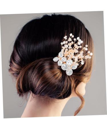 Angoily Silver Hair Comb Headwear for Women Pearl Wedding Hair Accessories Rhinestone Hair Comb Hair Combs for Women Rhinestone Hair Accessories Hair Pin Tiara Hair Fork Girl Bride Pearls - Buy Online on GoSupps.com