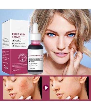  Wisylizv Fruit Acids for Skin - 30ml Liquid with Pore Minimizer | Skin Care Brightening Oil Complex Acid Serum | Pore Refiner | Skin Tone Corrector - Buy Online on GoSupps.com