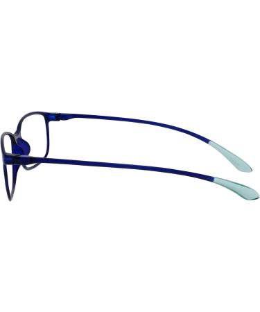 Opulize ICE Reading Glasses - 5 Pack Ultralight Crystal Blue Frames for Men & Women +2.00 Diopters - Buy Online on GoSupps.com