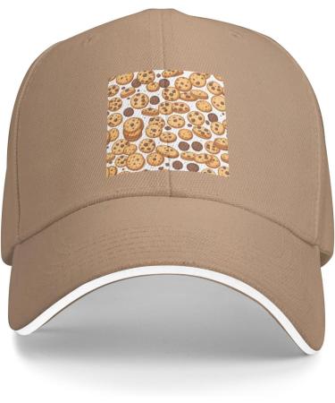 YYHWHJDE Cookies Food Chocolate Chip Biscuits Pattern Unisex Baseball Cap Black : Breathable Light Natural One Size - Buy Online on GoSupps.com