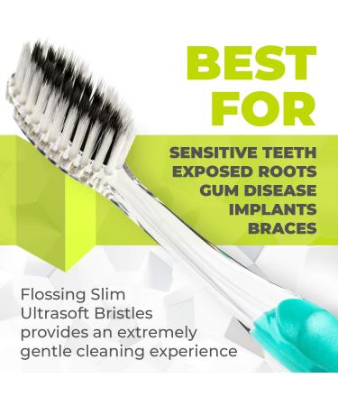 Solodent Ultra Soft Toothbrush for Sensitive Teeth & Gums - Silver & Charcoal (1 Pack) - Buy Online on GoSupps.com